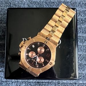Renato Men's Collezioni BEAST Rose-Tone Chronograph Watch
